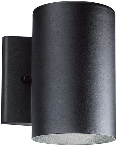 Kichler 11250BKT30 - Soporte de pared LED para exteriores, negro texturizado, 7.00x6.50x5.00