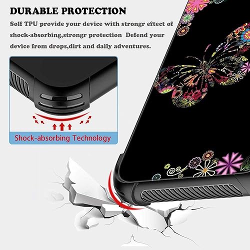Miniatura 6 de Funda para iPhone 78 Plus, protección de grado militar, esquinas a prueba de golpes, funda antiarañazos para iPhone 78 Plus, flor de mariposa