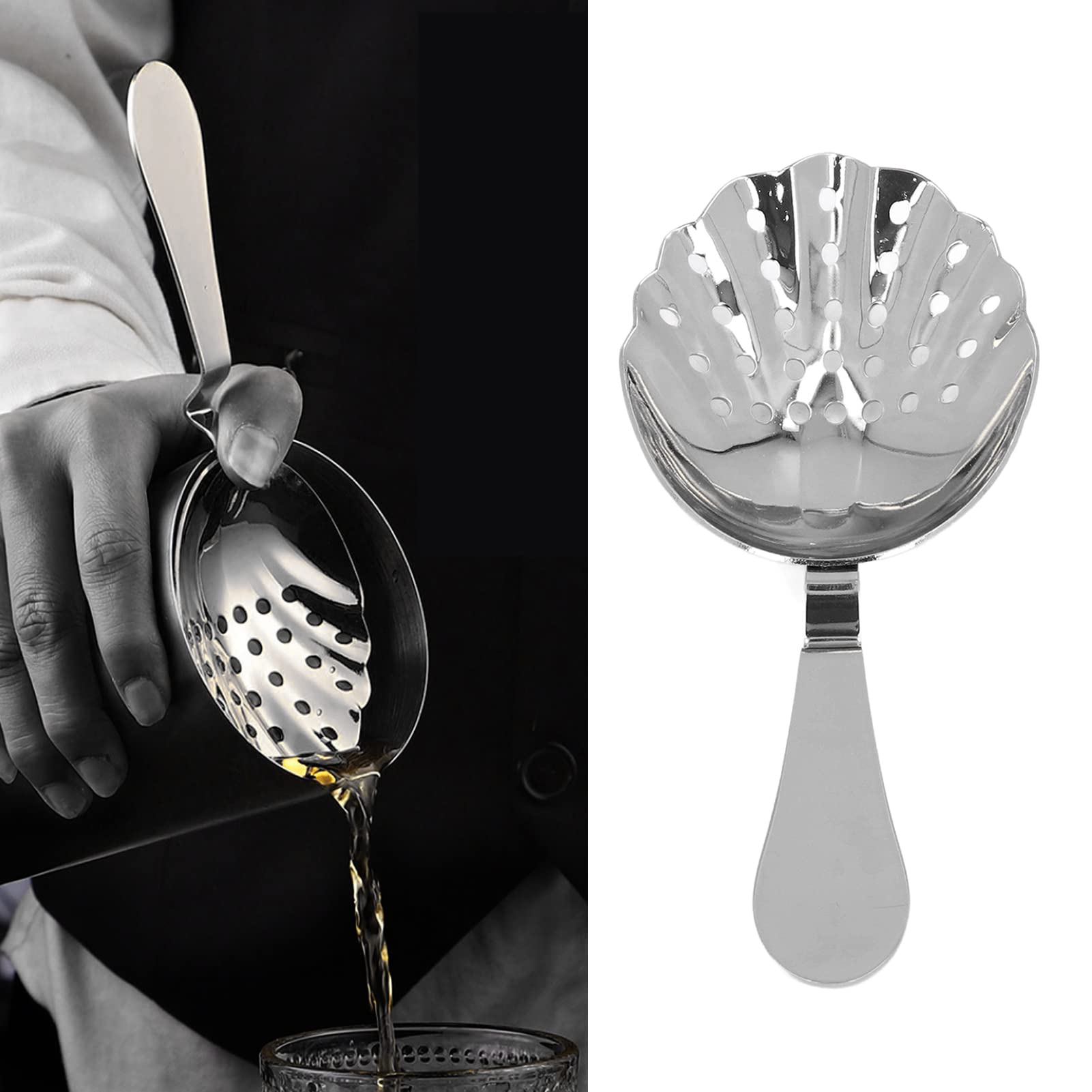 Colino Da Cocktail Julep In Acciaio Inox 304 - Cucchiaio Filtro Per Mixology Professionale - Foto 12