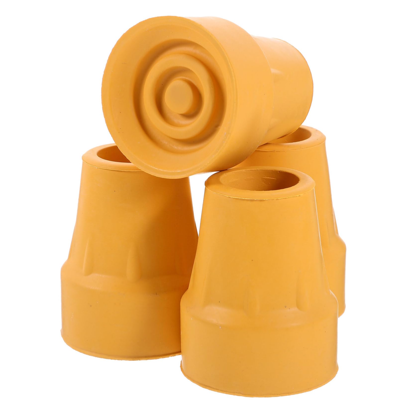 Reemplazo De Puntas De Goma De Caña Palo De Senderismo Accesorios Bastón Termina No Puntas De Goma para Bastones Puntas De Caña Caucho Yellow 4 Piezas X 4