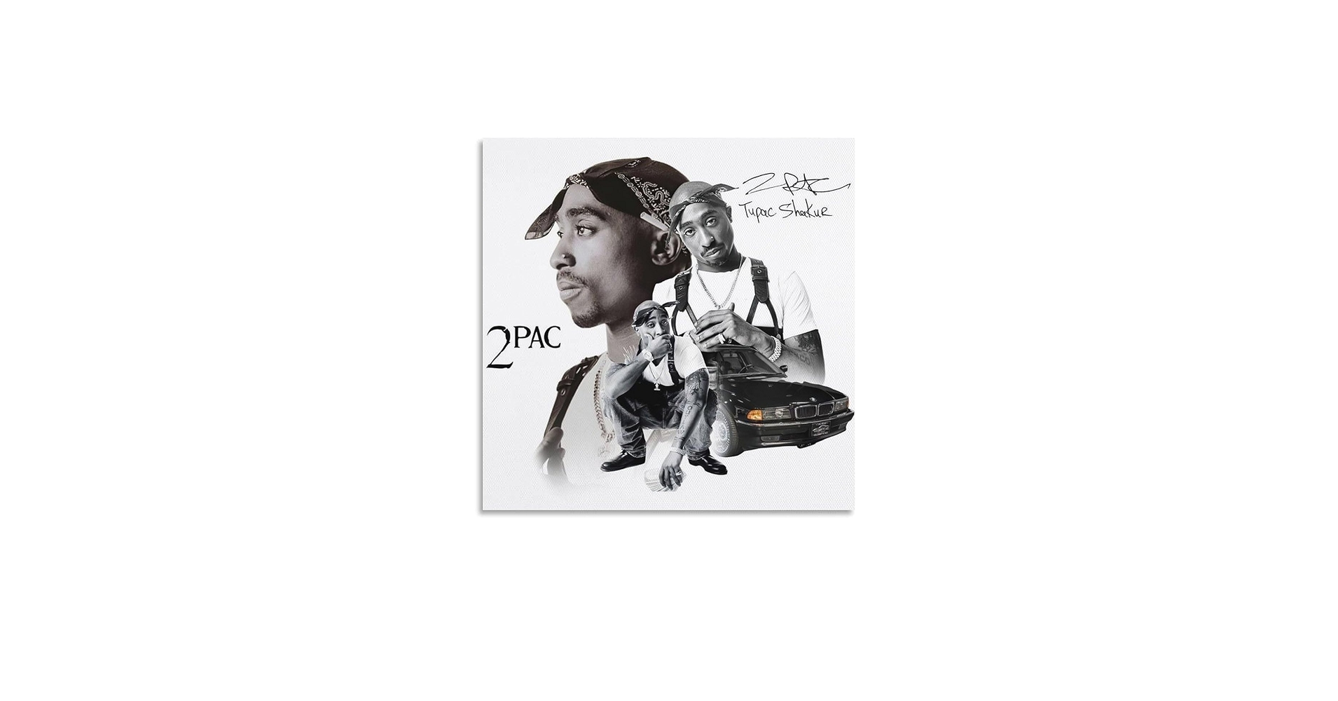 Hip-Hop 2Pac オリジナルパネル アートパネル 2PAC アートボード キャンバス 立てかけ