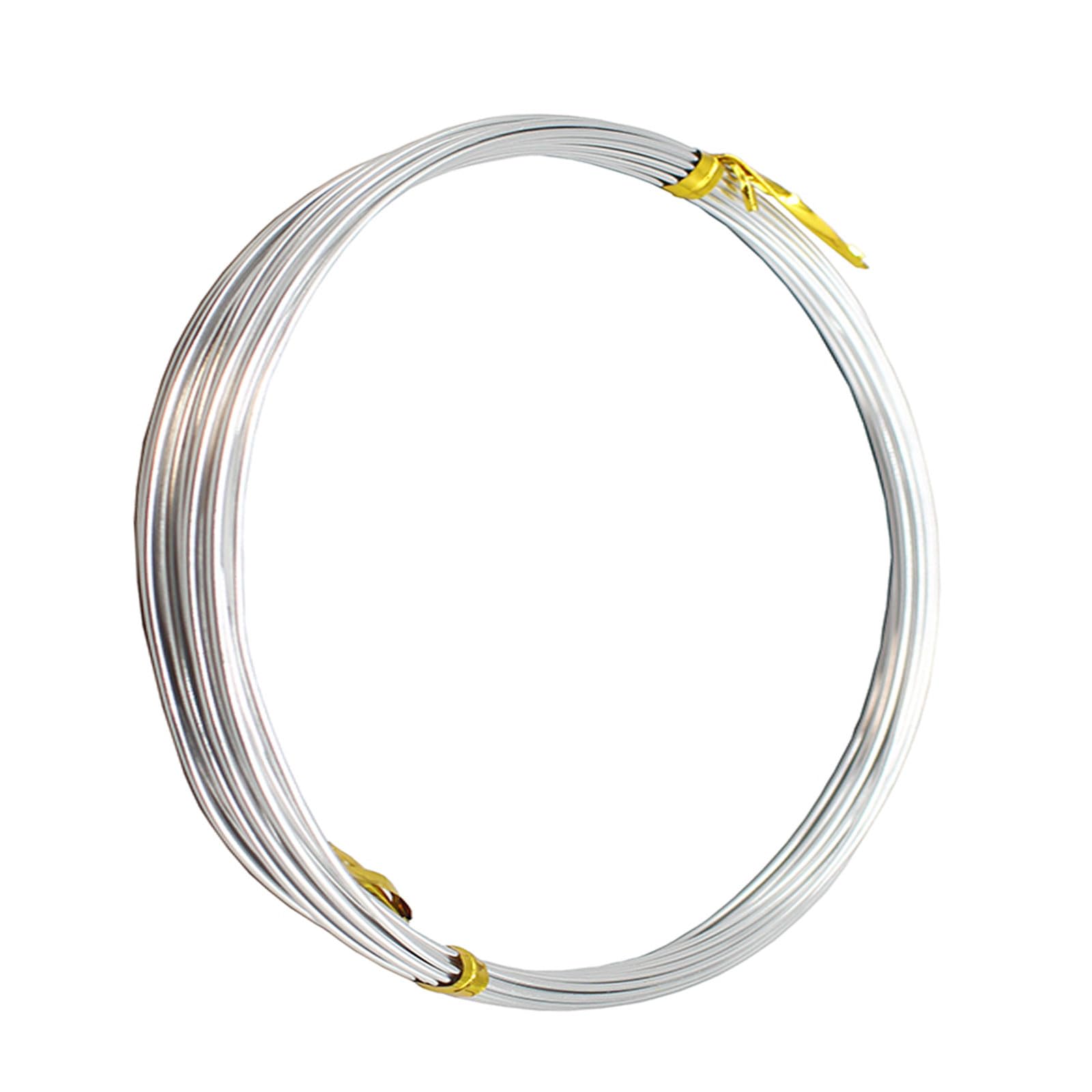 99,99% czysty drut aluminiowy 2 m, średnica 1,5-4 mm do rzemiosła i zastosowań przemysłowych, 1 szt.(2.5mm)