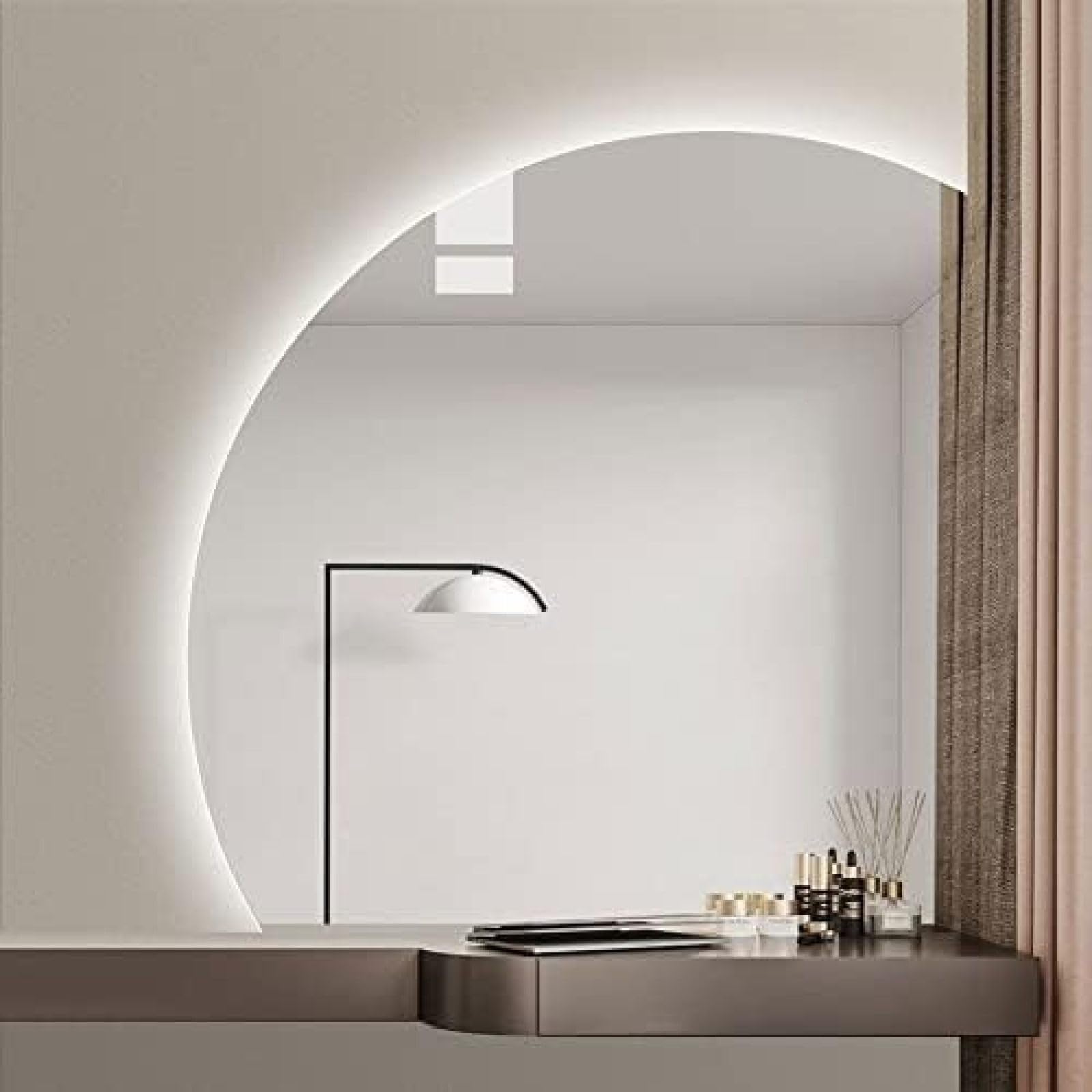 APRILSOUL 28 Zoll LED Badezimmerspiegel – Mit Beleuchtung, 3 Farbtemperaturen, Dimmbar, Beschlagfrei