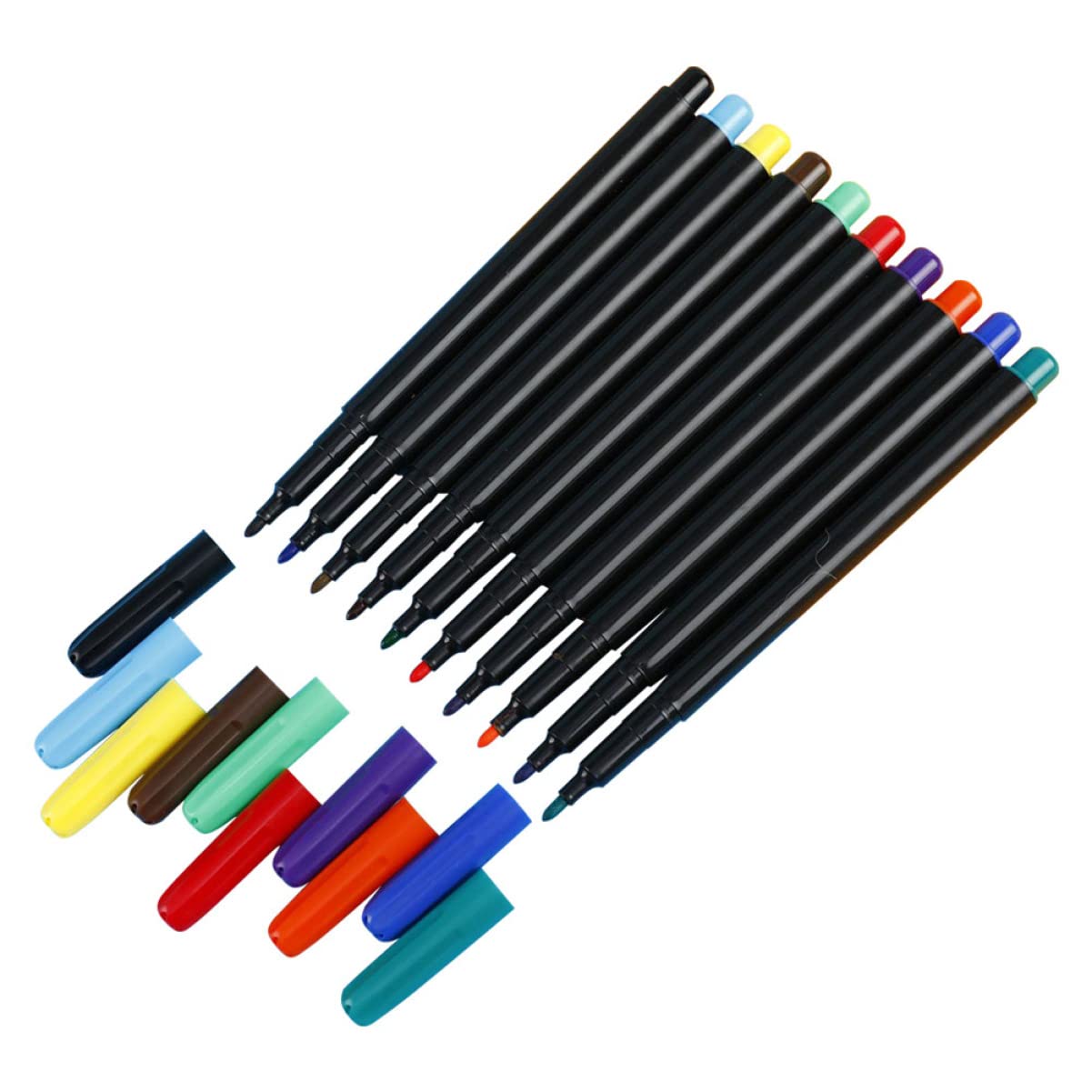 NUOBESTY 40pezzi Penna Galleggiante Per Pittura Per Lavagna Colorazione Creativa Per Scuola e Ufficio Inchiostro Lavabile e Fluido Design Innovativo Per Uso Domestico e Didattico