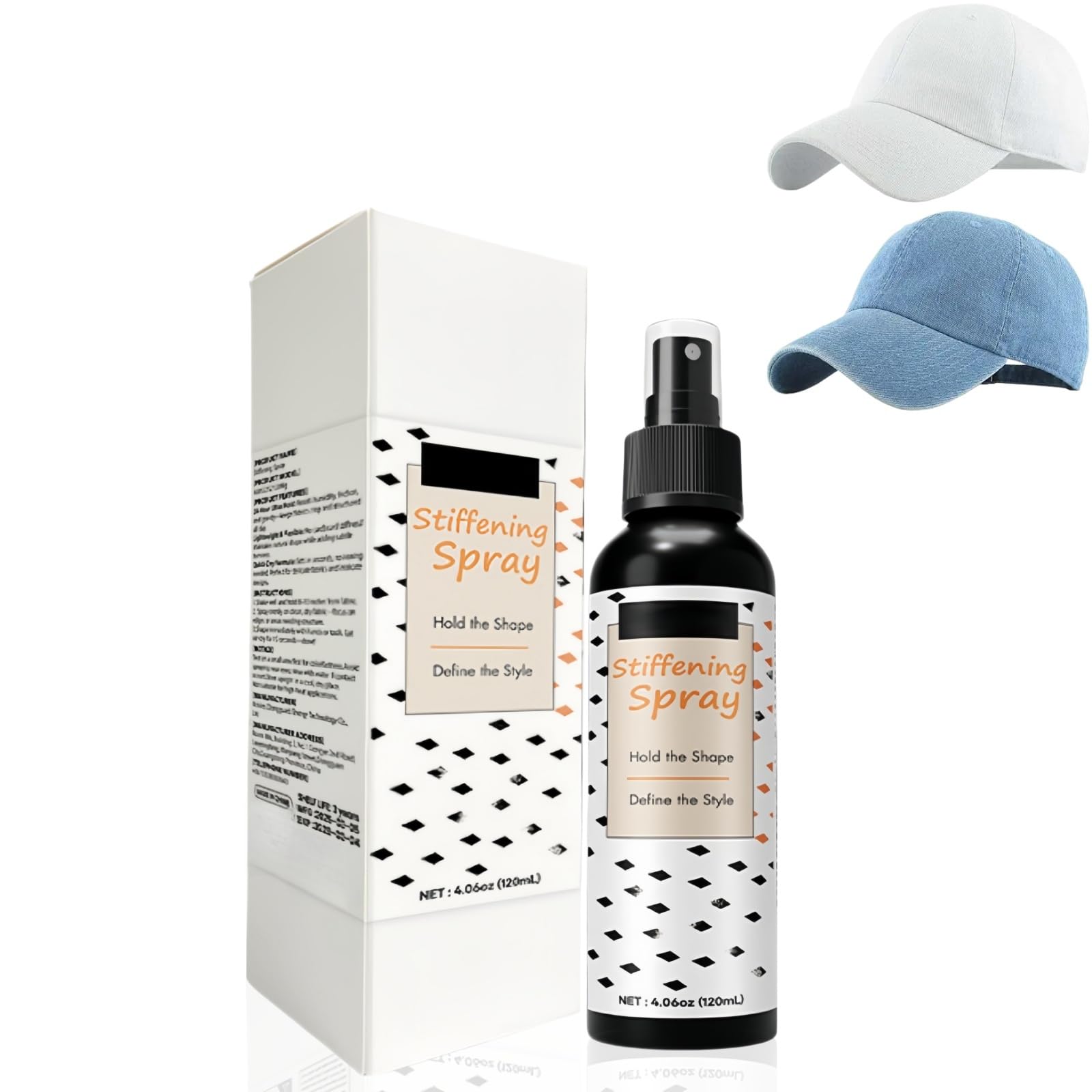 120ML Fabric Stiffener Spr/ay & Anti Static Spray for Clothes,Starch Spra/y for Stiffening Fabric with Long-Lasting Shape