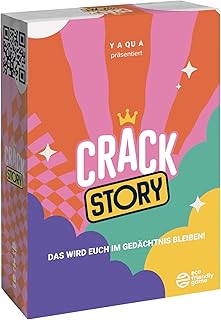 CRACK STORY A fun game for any occasion, whether with friends, family or at a spontaneous round, card game, 2-8 players, board games from 10 years, 30+ minutes, German language