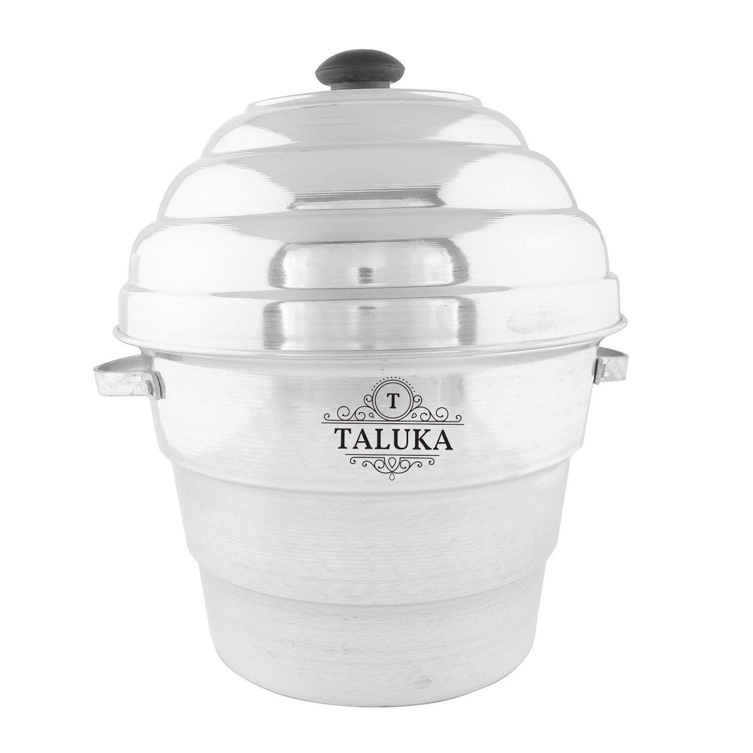 Taluka Aluminium Idli Maker Cooker with 3 Idli Maker Plates 9.5" X 12", Silver (3 Plates, 15 Idli Steamers) Induction & Standard Idli Maker