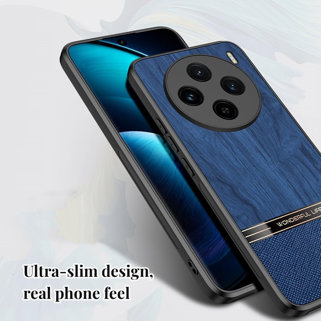 TIANYUE Custodia per vivo X100 Pro 5G, borsa in pelle PU