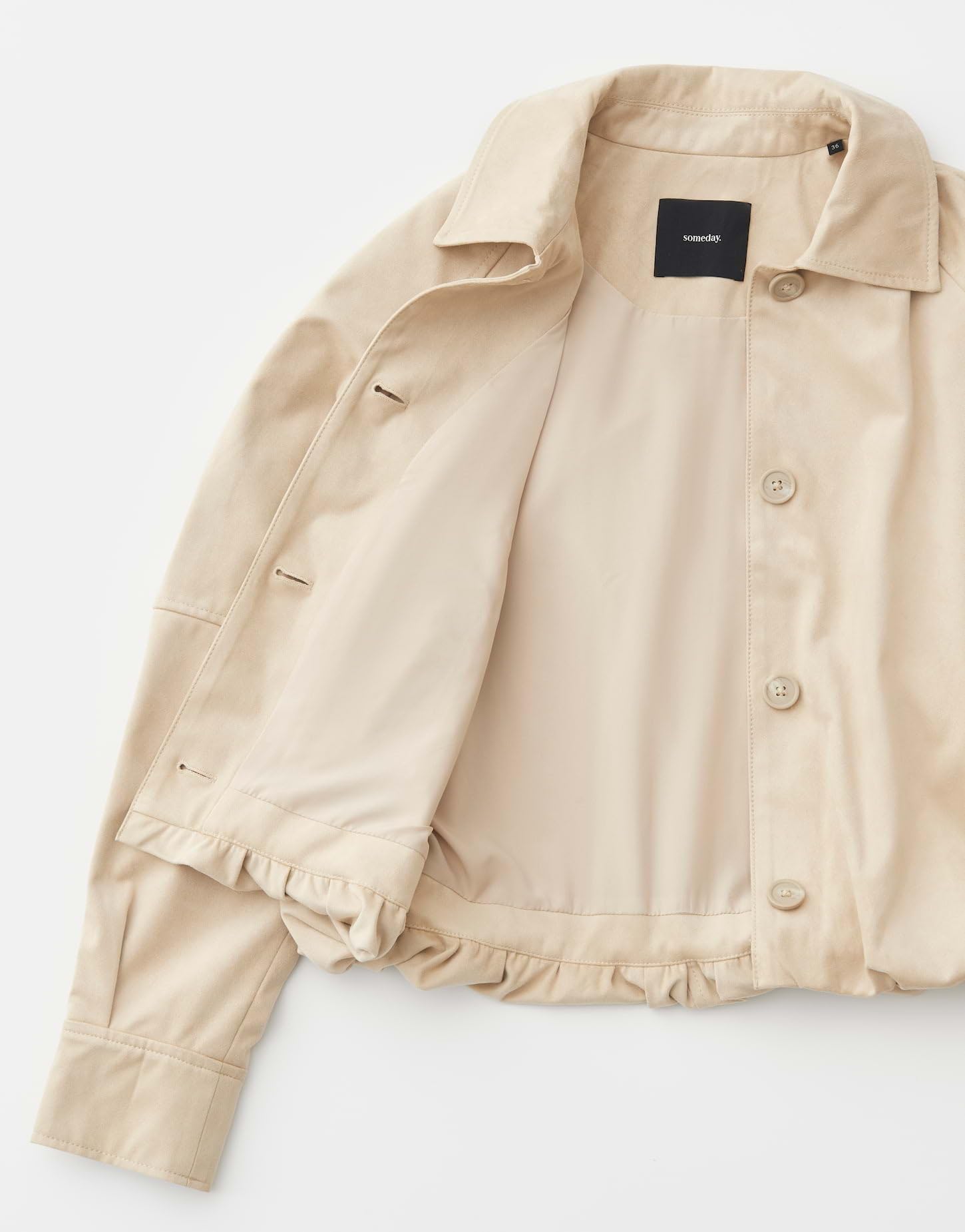 someday Damen Jacke | Blousonjacke in Wildlederoptik Regular Fit