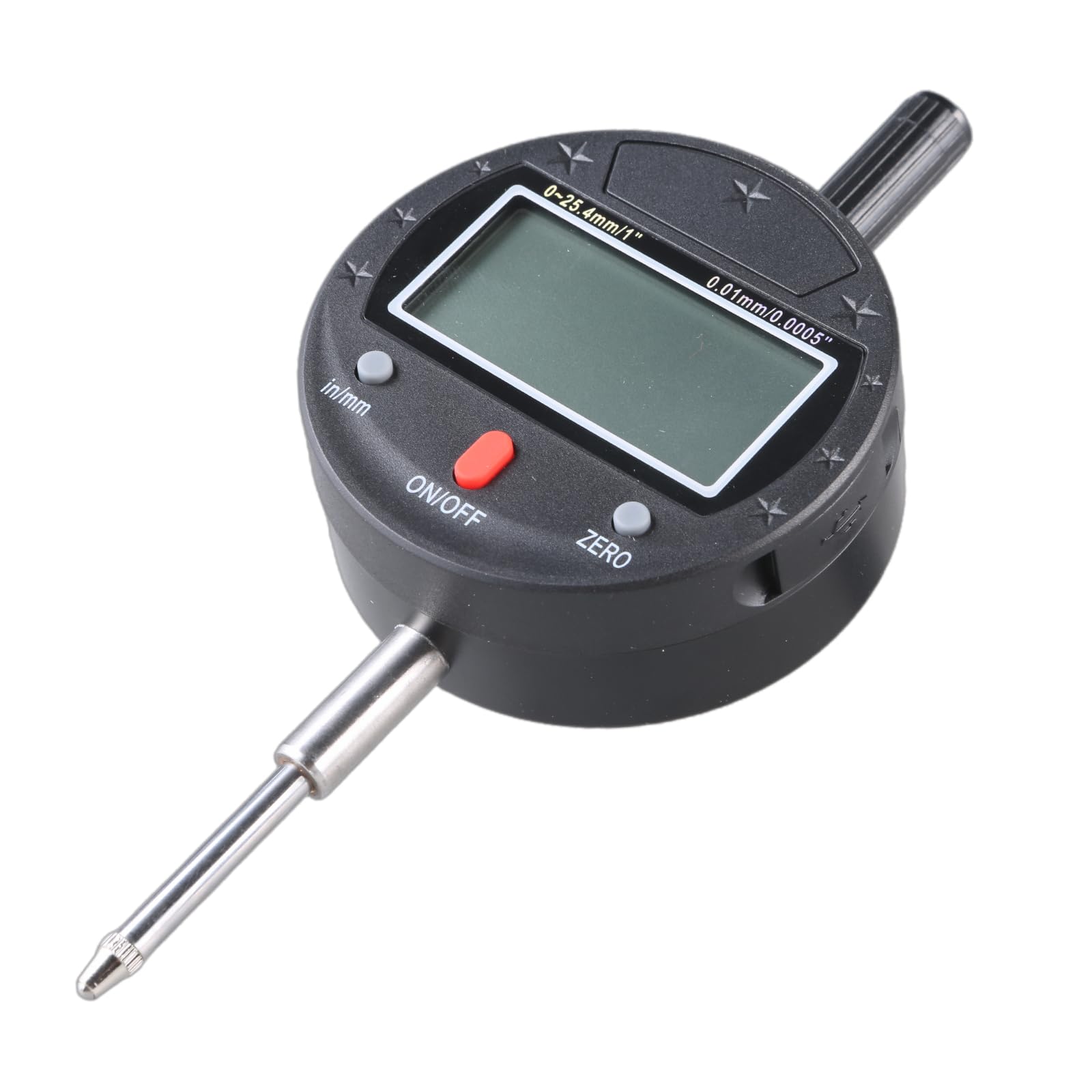Medidor de altura preciso de 0-12,7 mm, resolución de 0,01/0,005 mm, pantalla digital IP54, instrumento de medición de profundidad