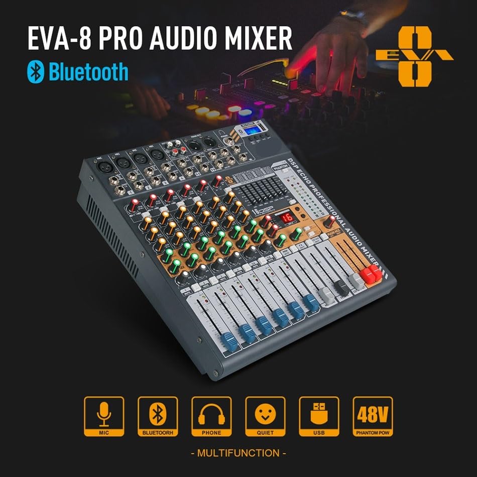 Table de mixage 48V Bluetooth pour un son de studio parfait sur votre console audio - 5