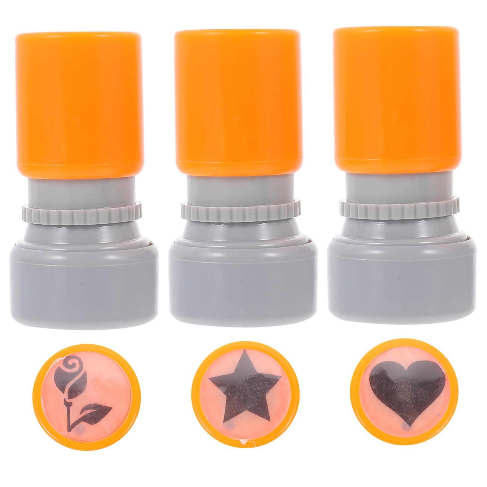 VILLCASE 3 Set Di Timbri in Plastica Riutilizzabili Per Insegnanti Essenziali Per La Classe Timbro A Inchiostro Per Ragazzi E Ragazze Timbro Multifunzionale 3 Pezzi*3