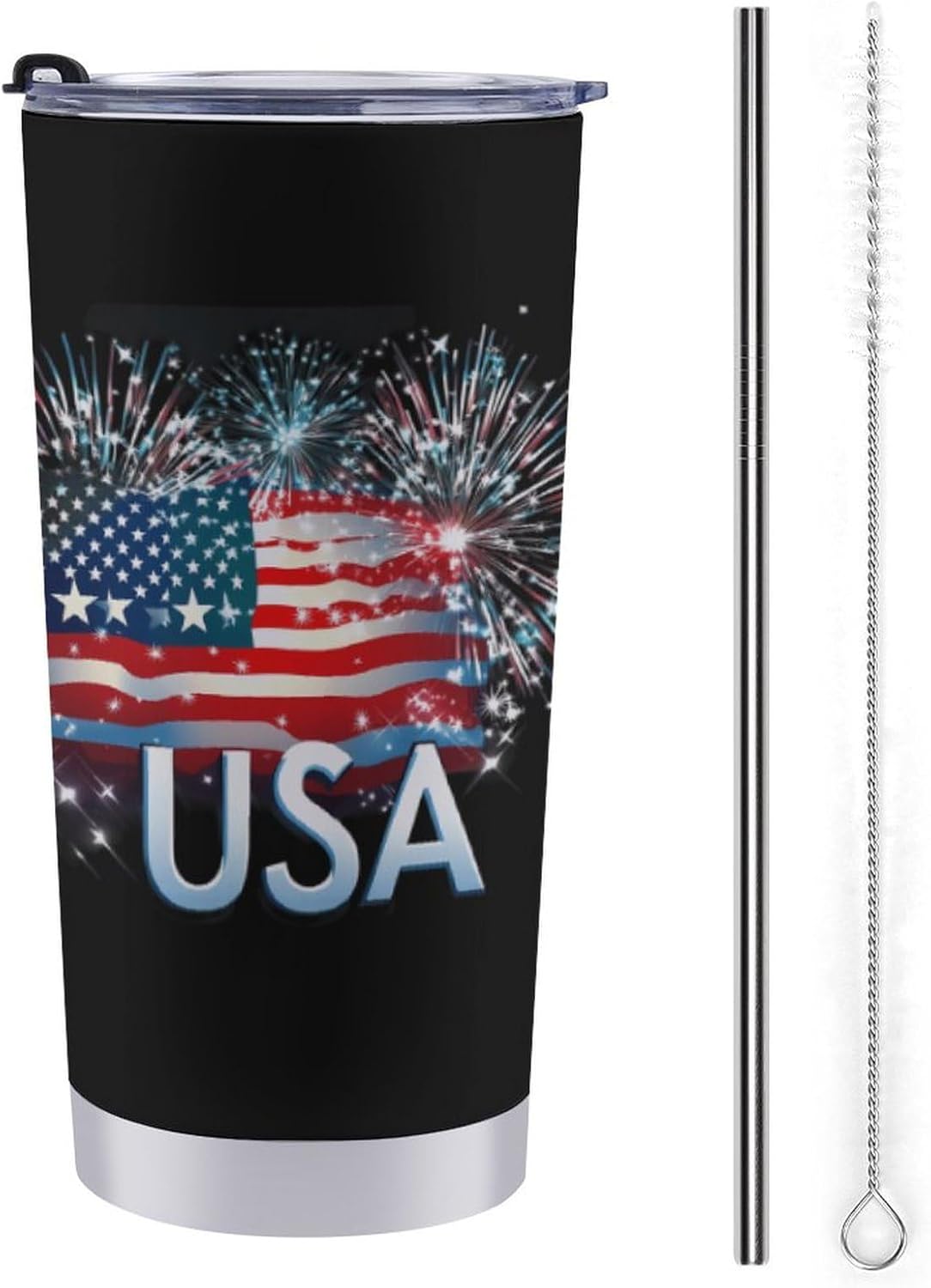 State USA Flag Travel Coffee Mug Stainless Steel Insulated Tumbler Water Bottle Tea Cup for Home Office