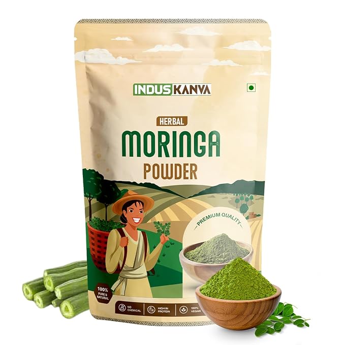 Moringa Powder | Moringa Leaf Powder Superfood | Rich in Vitamins Minerals Antioxidants | Plant Based Nutrition Supplement (100G)