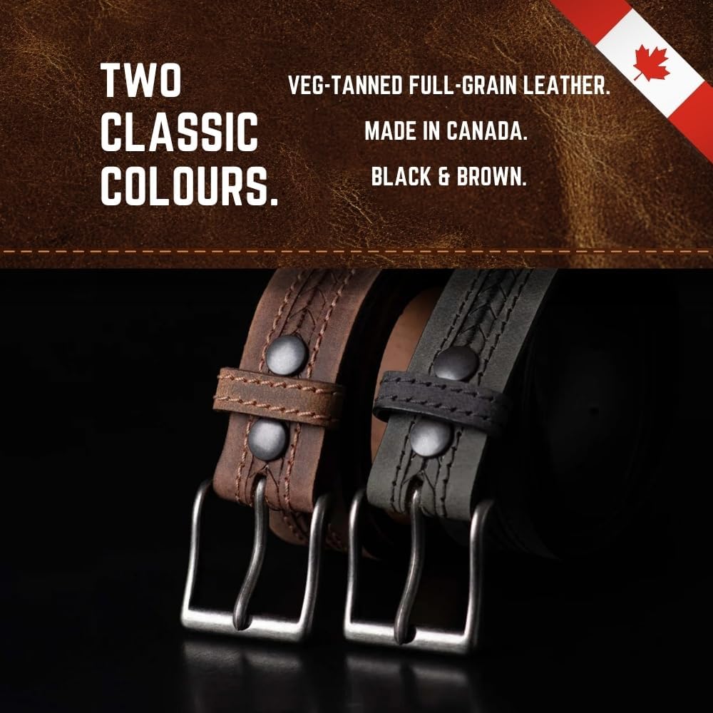 NAB's Signature Quality Leather Belt for Men – Distressed Leather