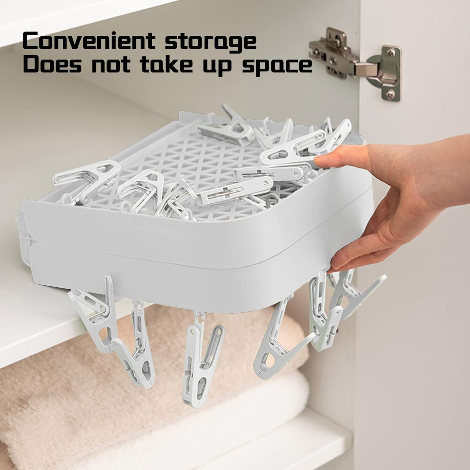 Multi-Functional Drying Rack with Multiple Clips – Sock Hanger – Drip Hanger – Underwear Rack – Underwear Hanger –