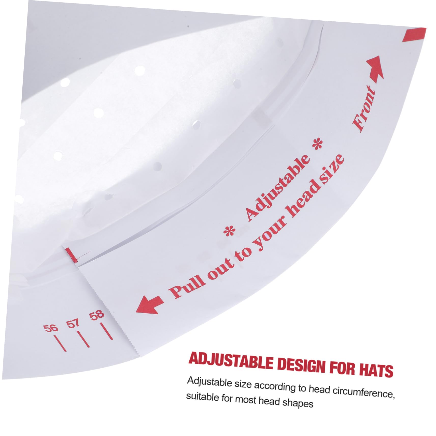 OKUMEYR 20Pcs Disposable Chef Hats with Stripes Paper Uniform Hats for Restaurant Party and Catering Events for Bakers and Food Service Professionals White