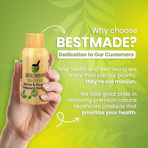 Miniatura 6 de BestMade Natural Products Magnesia Phosphorica 6X Relajante Nervioso y Muscular Remedio Natural Vegano Sin Lactosa Orgánico