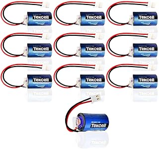 (10-Pack) SB-AA02 Battery for Tekcell SB-AA02 1/2AA 3.6V Lithium Battery Instead of LS14250 PLC Battery