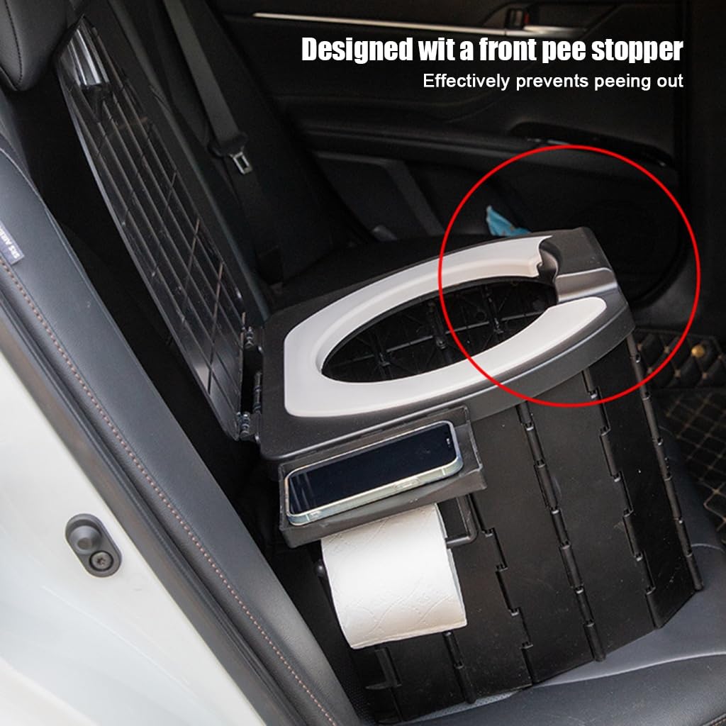 Upgrade WC Portatile per Il Campeggio, WC Pieghevole Portatile con Coperchio, WC WC Secchio dell'automobile WC Portatile per Gli Adulti, WC di Viaggio per Il Campeggio Escursionismo