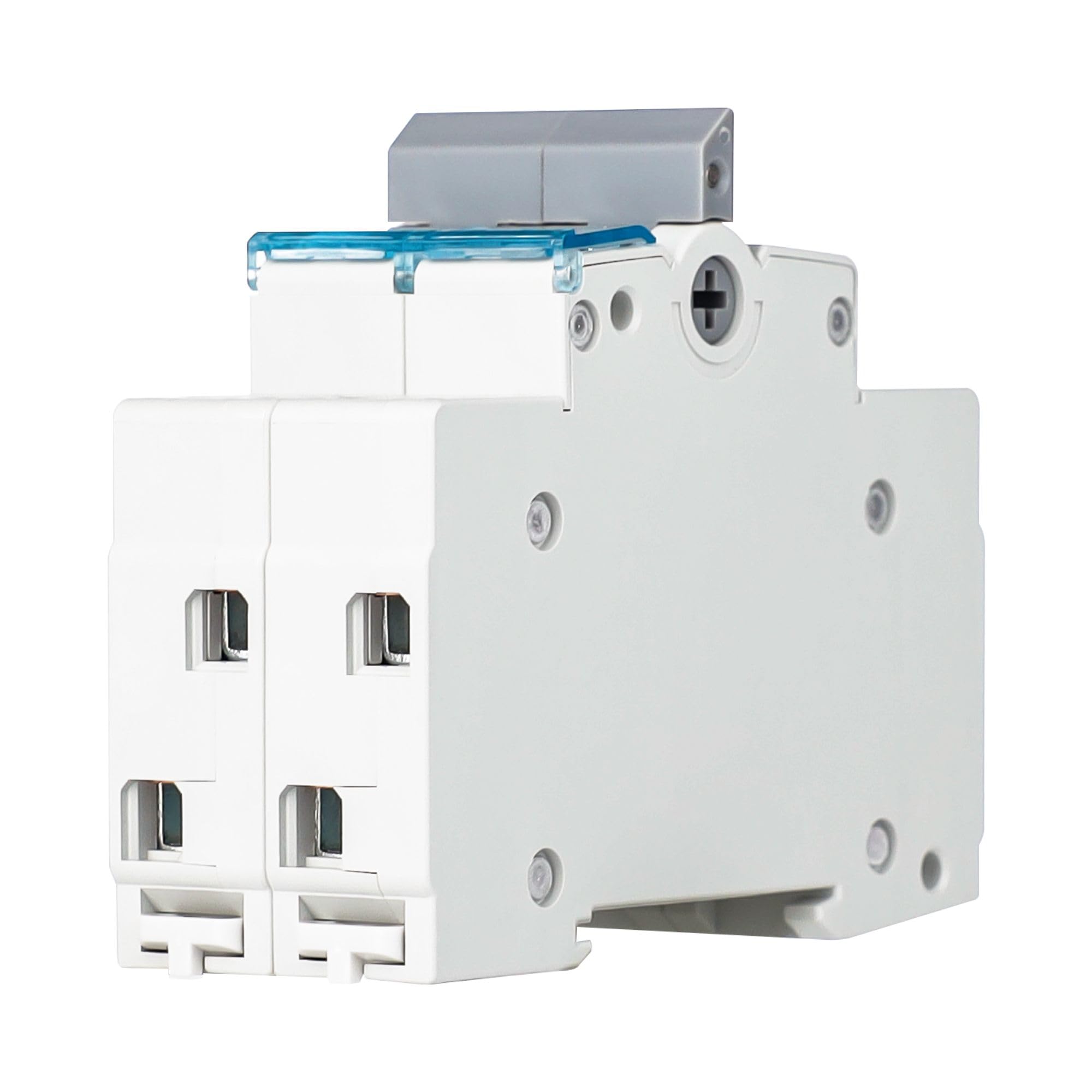 Interruptor de transferencia Manual 63A 2P + 2P MTS AC. Automático Disyuntor Magnetotérmico de Cambio Modular. Conmutador