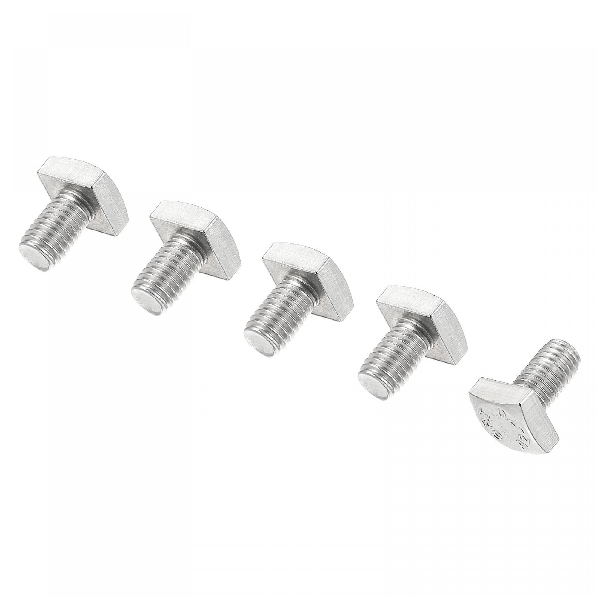 sourcing map Vierkantschraube, 5 Stück, M8 x 12 mm, Vollgewinde 