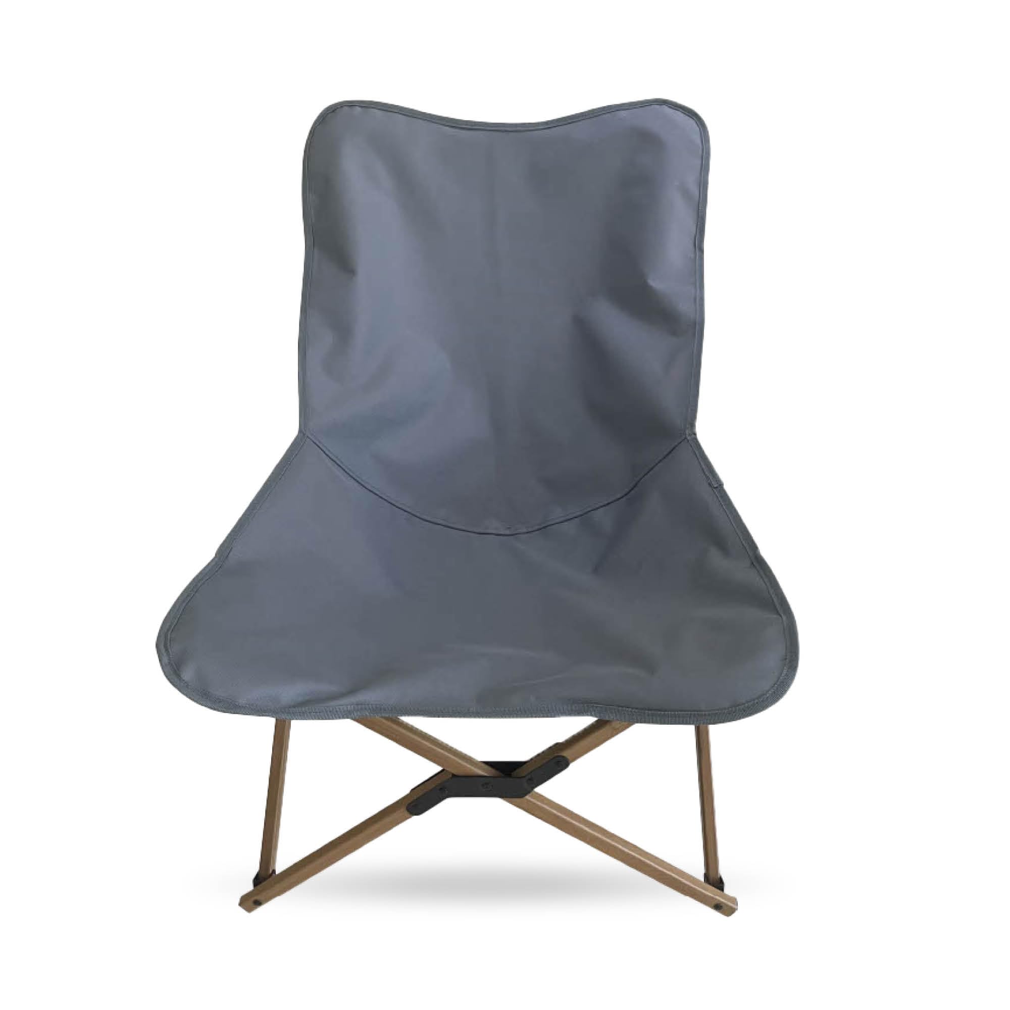 acamp Silla Plegable Camping | Marco Ligero de Aluminio con Aspecto de Madera | Tela de Poliéster Resistente | Silla de Playa Plegable con Bolsa de Transporte | Silla de Jardín Moderna y Ligera