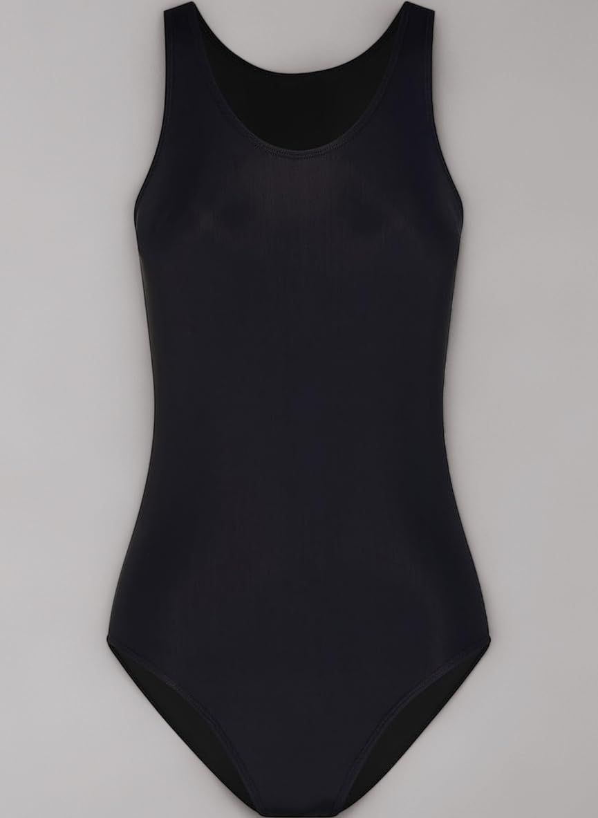 Teen Swimwear Racerback One Piece - Light Moderate Absorbency Black