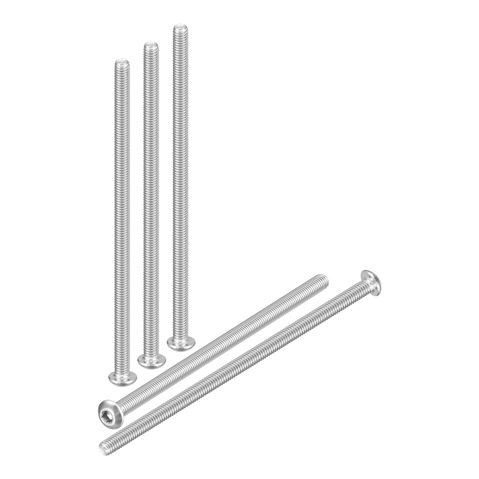 DTGN M3-0.5x60mm Button Head Socket Cap Screws - 20Pack - Good for Road Bicycle, Mountain Bike, Auto, Motorcycle - 304 Stainless Steel Whitewashed - Hex Socket Drive Fasteners โ image 1