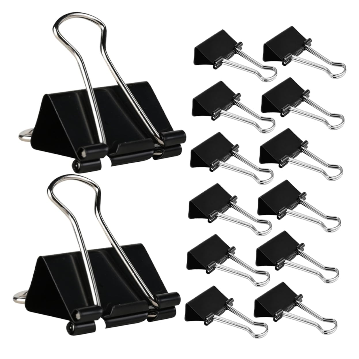 DOITOOL 60piezas Clip De Carpeta De Papelería Clips Para Carpetas De Papel De Para Suministros De Oficina Para De Escuela y Organización De