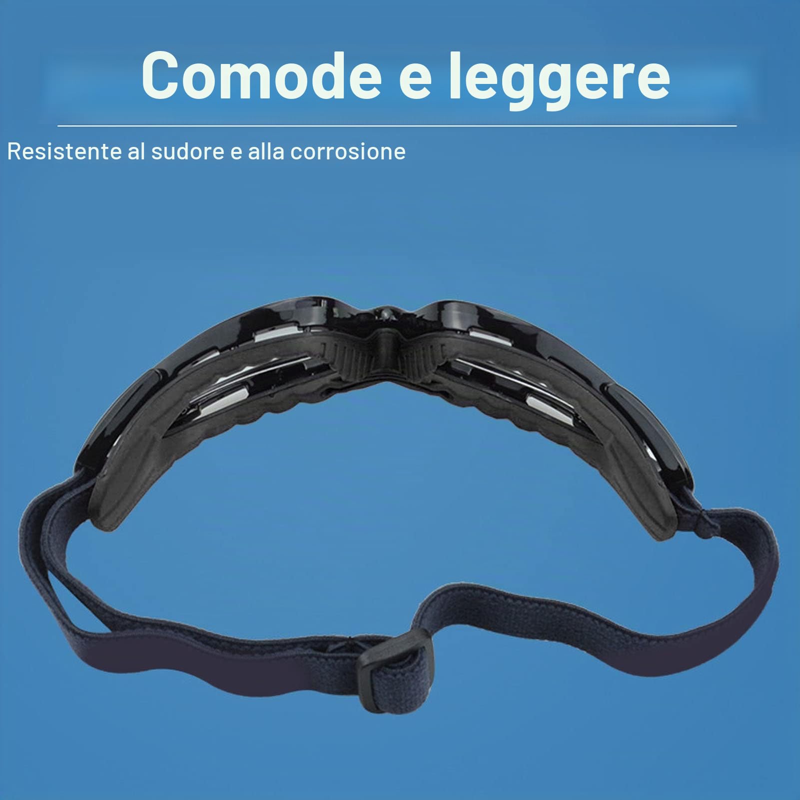 Occhiali da Calcio, Occhiali Protettivi Sportivi AntiGraffio Ergonomici HD Comodi per Escursioni in Bicicletta all'aperto (Nero)