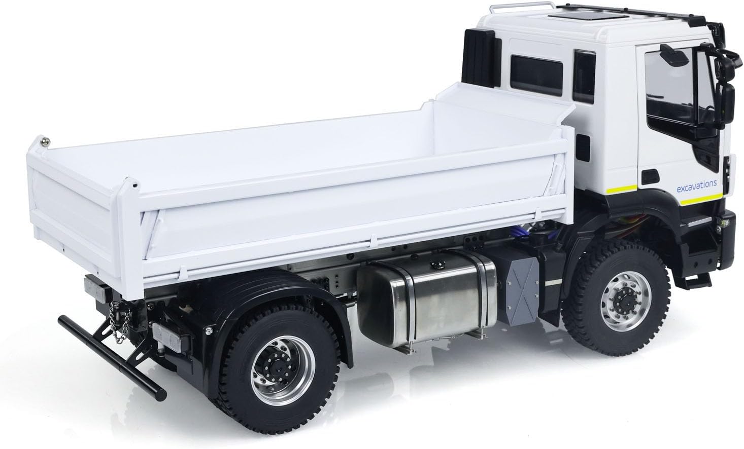 TOUCAN RC HOBBY Metal 1/14 RC Hydraulic Dumper Truck 4x4 Remote Control Tipper Dump Car Model for Ages 18+