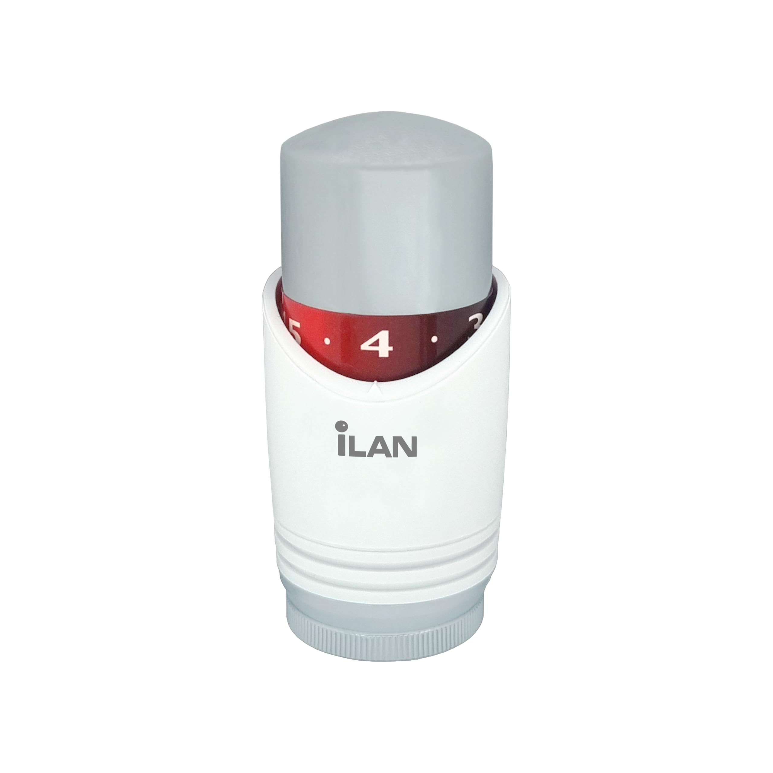 iLANTRV Thermostatic Radiator Valve, Replacement Head Only, Chrome & White