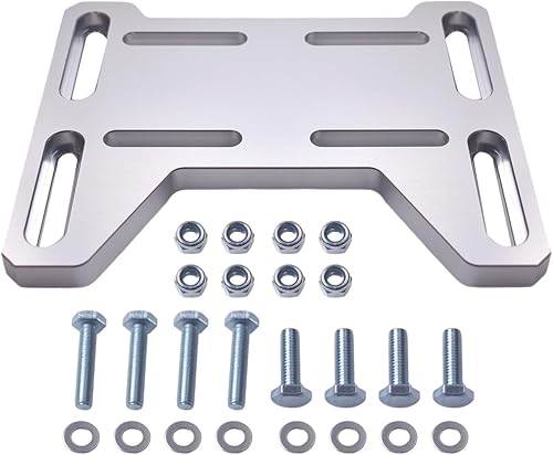 AKSGKGQ Placa de motor ajustable de aluminio para mini bicicleta, Go Kart, Coleman 100, Doodlebug DB30 para motores pequeños de 4 tiempos Predator