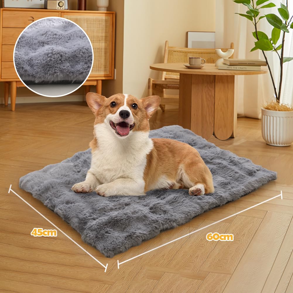 XIAPIA Coussin Auto Chauffant Chat, Tapis Chauffant Chat Doux et Moelleux, Lit Thermique pour Animaux de Compagnie pour Intérieur & Exterieur, Panier Couverture Lavable en Machine(60 * 45 CM)
