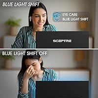 Vista 5 de Sceptre - Monitor LED delgado Prime de 24 pulgadas, 1080p 99% sRGB 2x HDMI VGA con altavoces integrados, color negro máquina