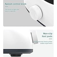 Vista 5 de Agitador magnético digital - Mezclador magnético pequeño, volumen máximo de agitación 2L (H2O) velocidad de 200 a 2000 RPM, perillapantalla LED sin