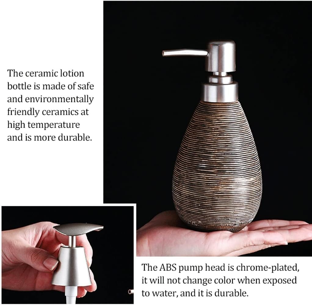 Soap Dispenser Soap Dispenser, Creative Manual Lotion Dispenser, Refillable Home Pump Bottle for Bathroom, Kitchen, Hotel, Restaurant 400ml/13.5oz Reusable