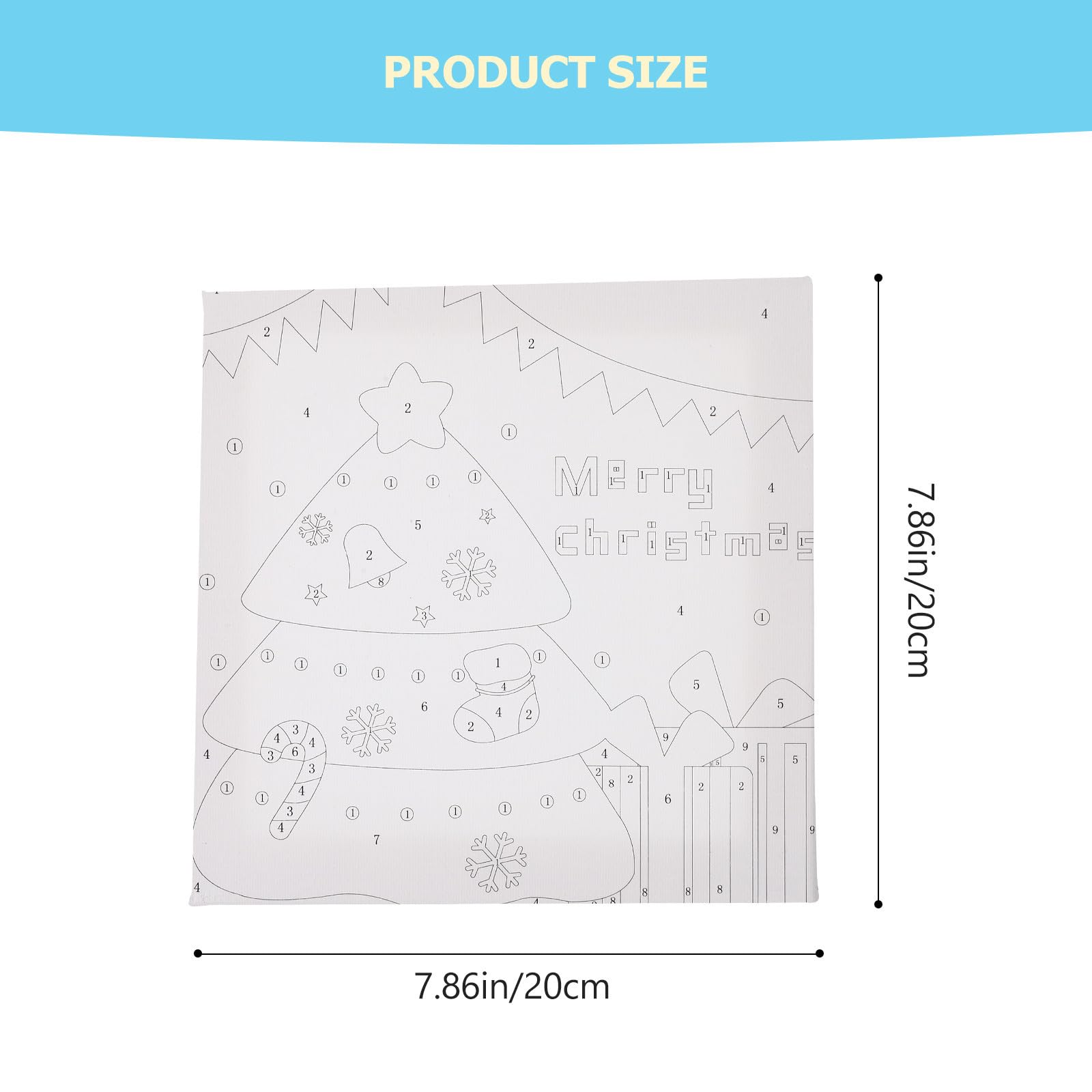 BESPORTBLE 8 Boîtes Peinture Numérique de Noël pour Garçon et Filles, Kit