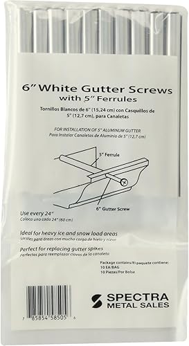 Miniatura 2 de Virola de 5 pulgadas y tornillo de canalón de 7 pulgadas (paquete de 10)