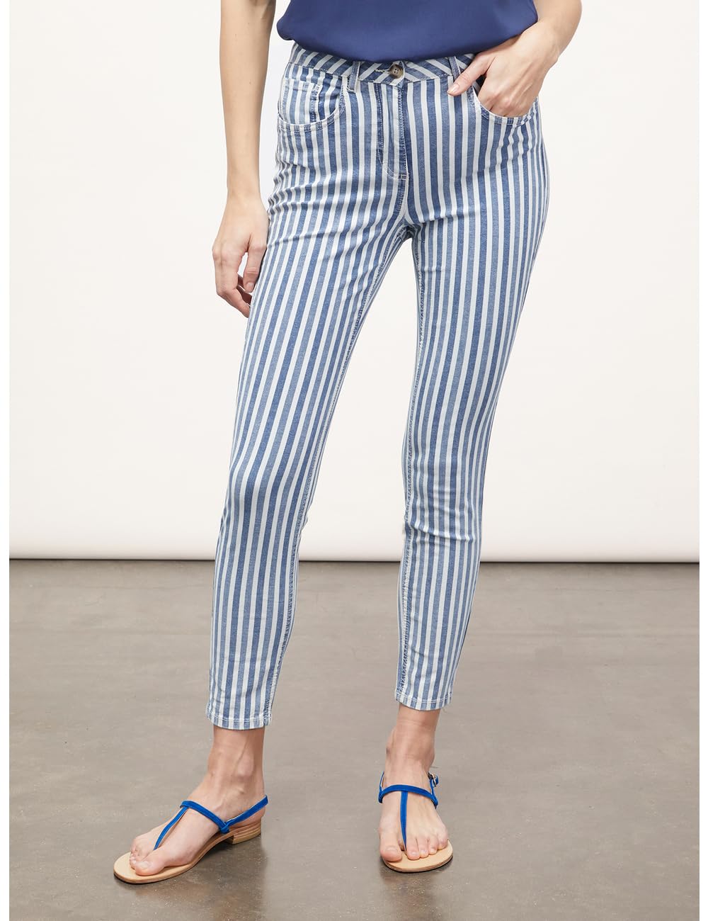 Motivi Striped Skinny Jeans Donna