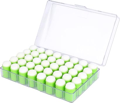 40 Pieces Sponges Daubers with Storage Case - Finger Sponge Daubers with Soft Sponge Head - Perfect for Painting, Drawing, Stenciling, Card Making and More