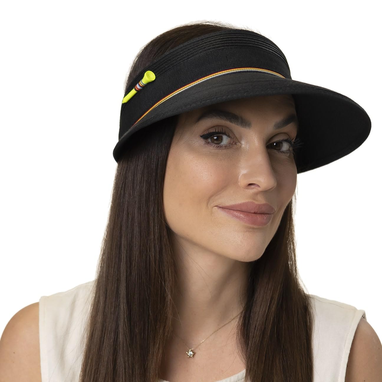 Visera Golftee Mujer/Hombre - Made in Italy de Paja Mujer con Primavera/Verano Verano