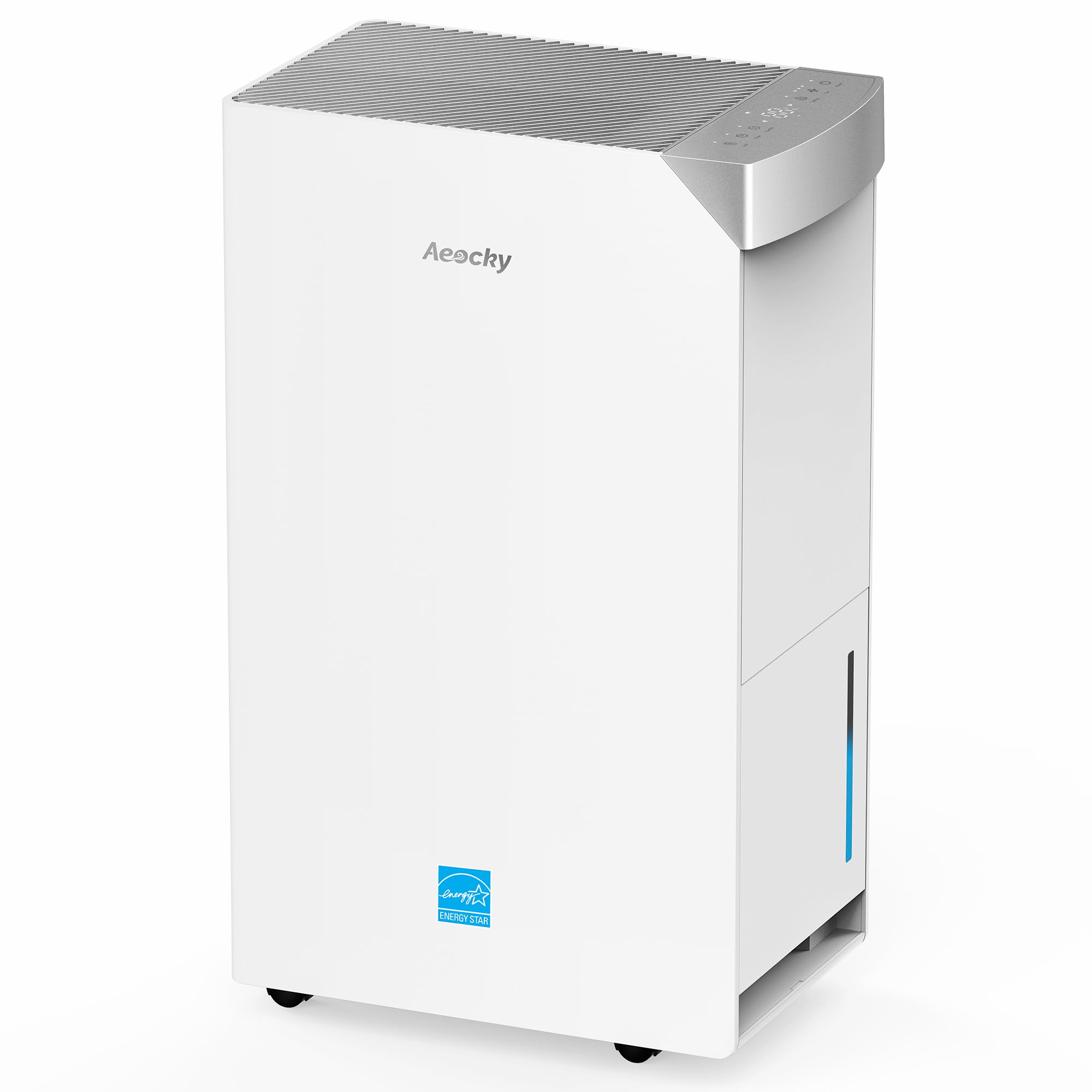 4500 Sq.Ft Most Efficient Energy Star 2024 Dehumidifier,AEOCKY Max 74 Pint/D(Standard 52Pint/D) Smart Compressor Dehumidifier with Drain Hose, Intelligent Humidistat,for Basement,Bedroom,Home,Bathroom