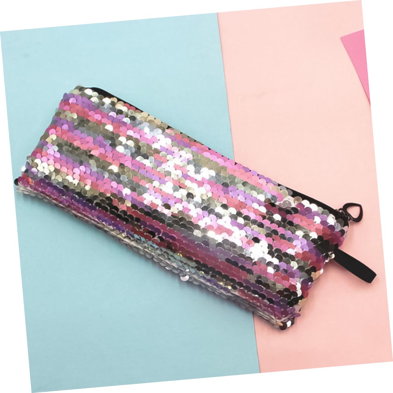 Didiseaon 21pezzi Sacchetti Di Glitter Per Penne e Cavi Organizer Portatile Per Cancelleria Scolastica Sacchetto Multifunzionale Per Auricolari e Materiale Didattico Design Sirena