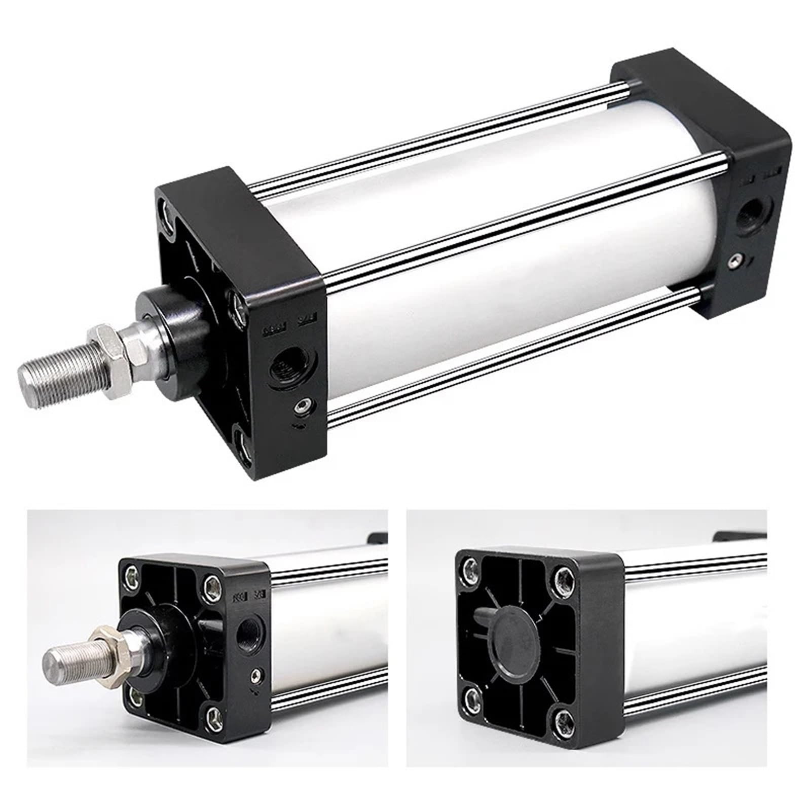 Standardowy cylinder pneumatyczny SC32/40/50/63mm podwójna średnica tłoka powietrza części siłownika ze stopu aluminium skok 25-1000mm (Stroke 450mm, SC125 (Bore 125mm))
