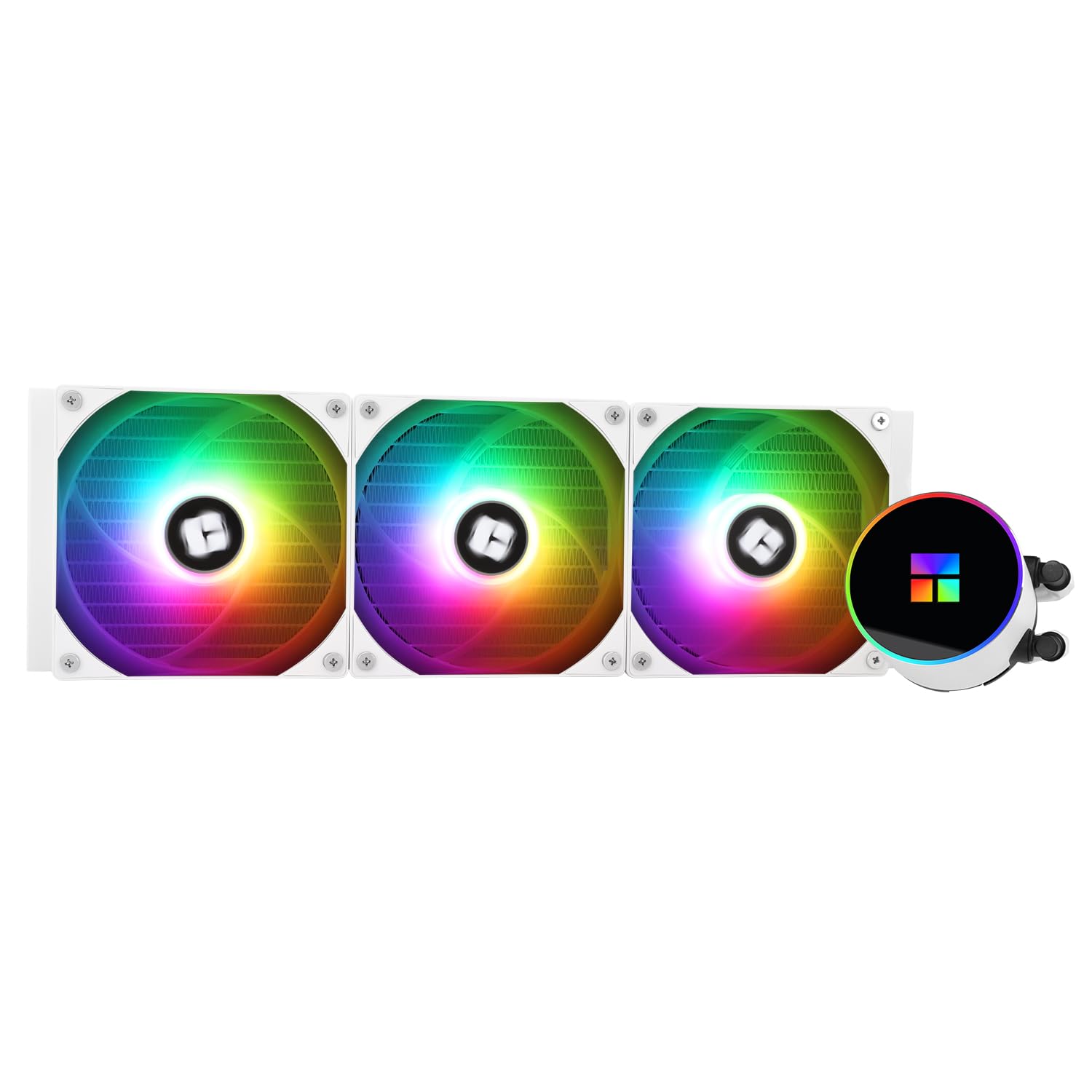 Thermalright Frozen Magic 360 White ARGB V2 Liquid CPU Cooler, 360mm Cooling Row Size with 3X 120mm PWM ARGB Fans,for AMD/AM4/AM5,Intel LGA1150/1151/1200/2011/1700/1851,White CPU Aio Cooler argb