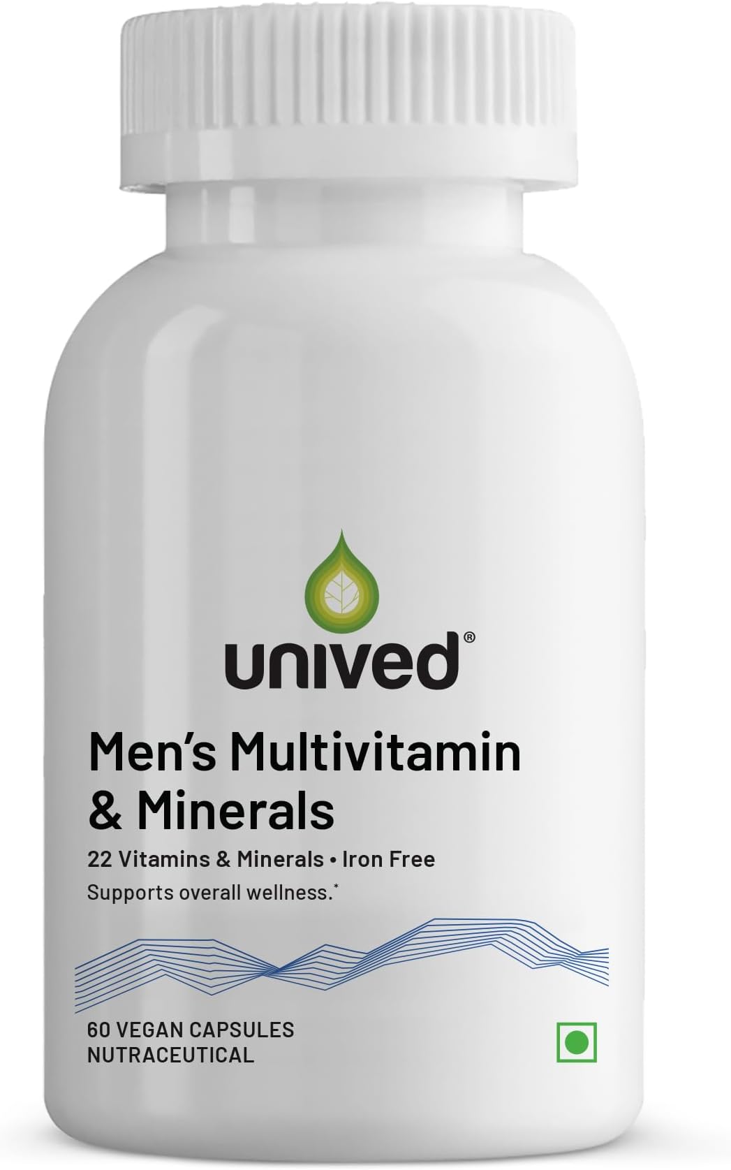 Multivitamin & Minerals Capsule for Men | 100% RDA of all Vitamins with Algae Calcium & Plant-Based Vitamin D3 plus Important Minerals | Complete formulation for Health & Wellbeing