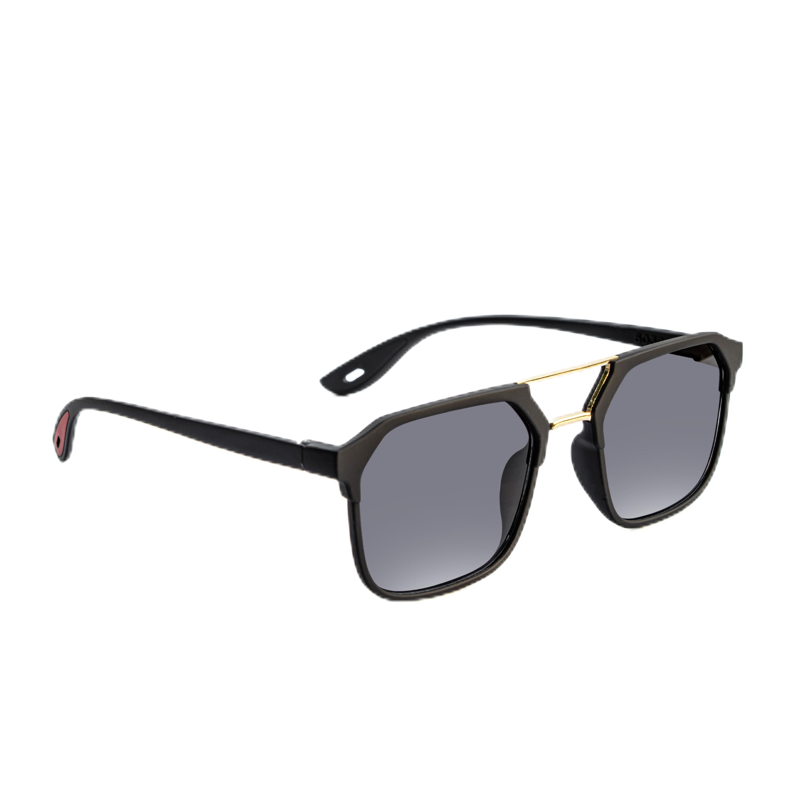Premium Double Bridge Sunglasses | UV400 Square Eyewear-image-41