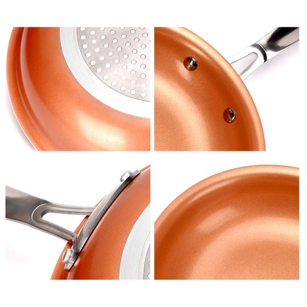 Rondel Patelnia Patelnia Non Stick Koekenpan Koperen Pan Koekenpan Met Powłoka Pan Piekarnik Geschikt Inductie Wok Tytan Koekenpan Patelnie Patelnia garnkowa interesting
